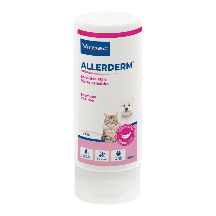 Virbac Allerderm Champ&uacute; Piel Sensible para perros y gatos, , large Imagen numero 1