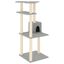 vidaXL Rascador para gatos con postes de sisal gris claro 123 cm, , large indicador imagen numero 1