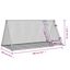 vidaXL Conejera acero galvanizado plateado 200x105x91 cm, , large indicador imagen numero 5