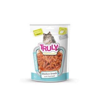 Truly Snacks Anti Hairball Pollo para gatos