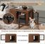 COSTWAY Mueble Jaula para Perros, Mesa de Centro con Cojín, Doble Puerta, Rejillas, Casa de Jaula para Perros de Uso Interior, Perrera Decorativa de Uso Interior para Perros Pequeños y Medianos, , large indicador imagen numero 2