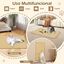 COSTWAY Juego de 2 Alfombrillas Rascadoras para Gatos, 80 x 50 cm Almohadillas de Sisal Natural, Alfombras Rascadoras Horizontales con Cintas Adhesivas de Ganchos y Bucle, Protegen Muebles, Sofás, , large indicador imagen numero 2