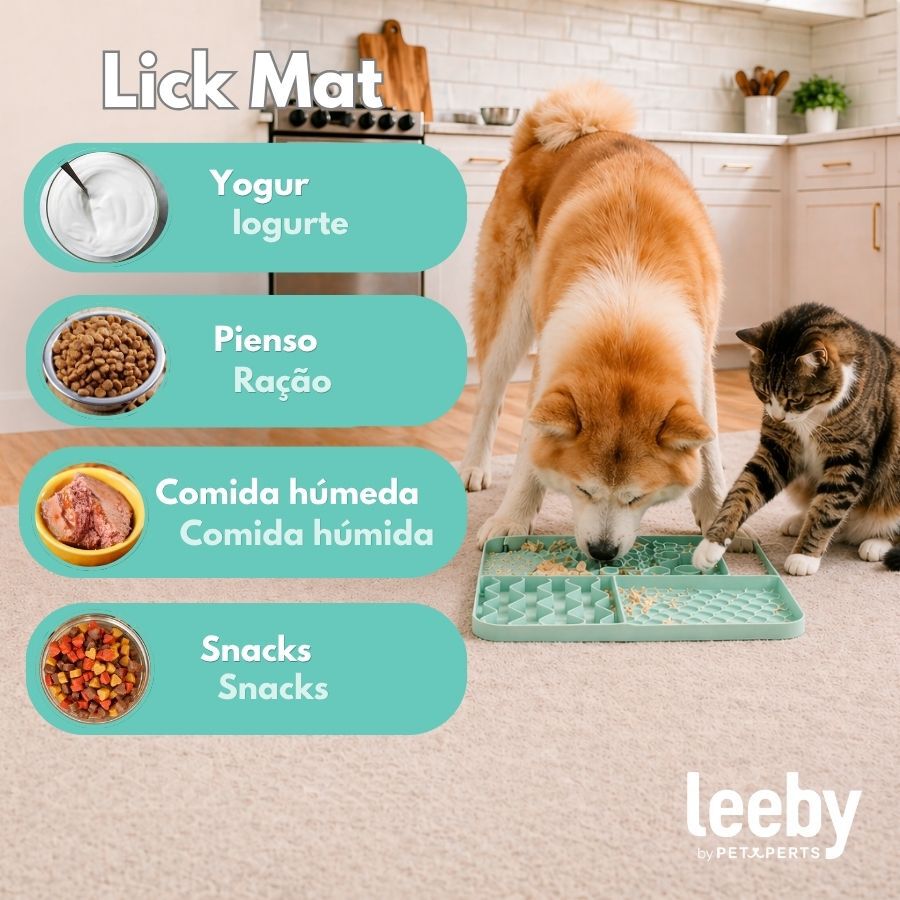 Leeby Alfombrilla de Lamer Verde para perros y gatos, , large Imagen numero 6