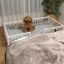 Cama sofá para perros grandes WonderWoof, elevada hecha de madera de haya - Blanco, , large indicador imagen numero 2
