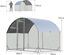 COSTWAY Gallinero de Metal Grande, Gallinero con Cerradura, Corral para Gallinas con Cubierta de Tela Oxford y Malla de Alambre, Jaula de Pollo para Exterior, Granja 190 x 280 x 195 cm, , large indicador imagen numero 5