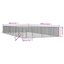vidaXL Perrera de exterior acero galvanizado plateado 4x4x2 m, , large indicador imagen numero 25