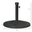 Outsunny Base de Sombrilla de Hormigón Soporte para Parasol de 14 kg Pie de Parasol para Mástil de Ø32-38 mm para Jardín Terraza Patio Ø46x34 cm Negro, , large indicador imagen numero 3