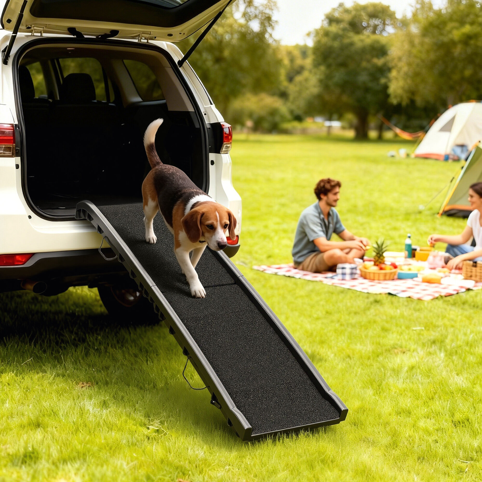 PawHut Rampa para Perro Negro, , large Imagen numero 2