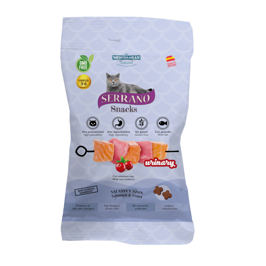 Serrano Bocaditos Urinary de Salmón y Atún para gatos thumbnail