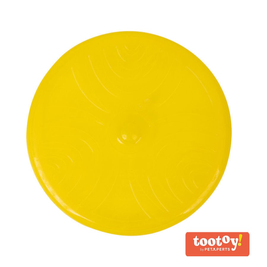 Tootoy! Flexible disc Yellow Frisbee Flexible Amarillo para perros