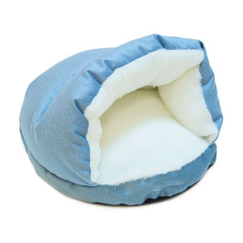 Wondermals Luxe celeste cama cueva para gatos Imagen numero 1