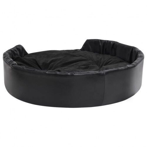 Vidaxl sof&aacute; acolchado ovalado con coj&iacute;n negro para perros, , large Imagen numero 9