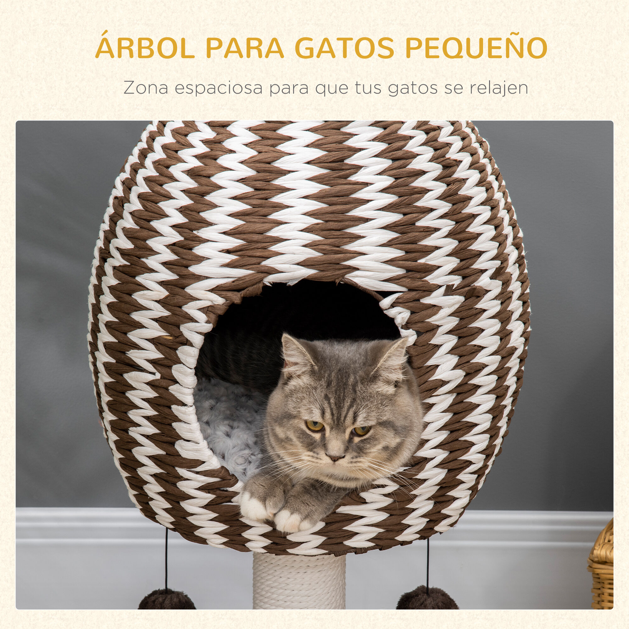 PawHut &Aacute;rbol Rascador para Gatos, , large Imagen numero 4