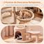 COSTWAY 149 cm Gran &Aacute;rbol Rascador para Gatos con M&uacute;ltiples Niveles | Torre de Juegos con Postes Rascadores de Sisal, Casita, Cesta, Perchas y Juguetes, Centro de Actividades para 2-3 Gatitos, , large indicador imagen numero 4