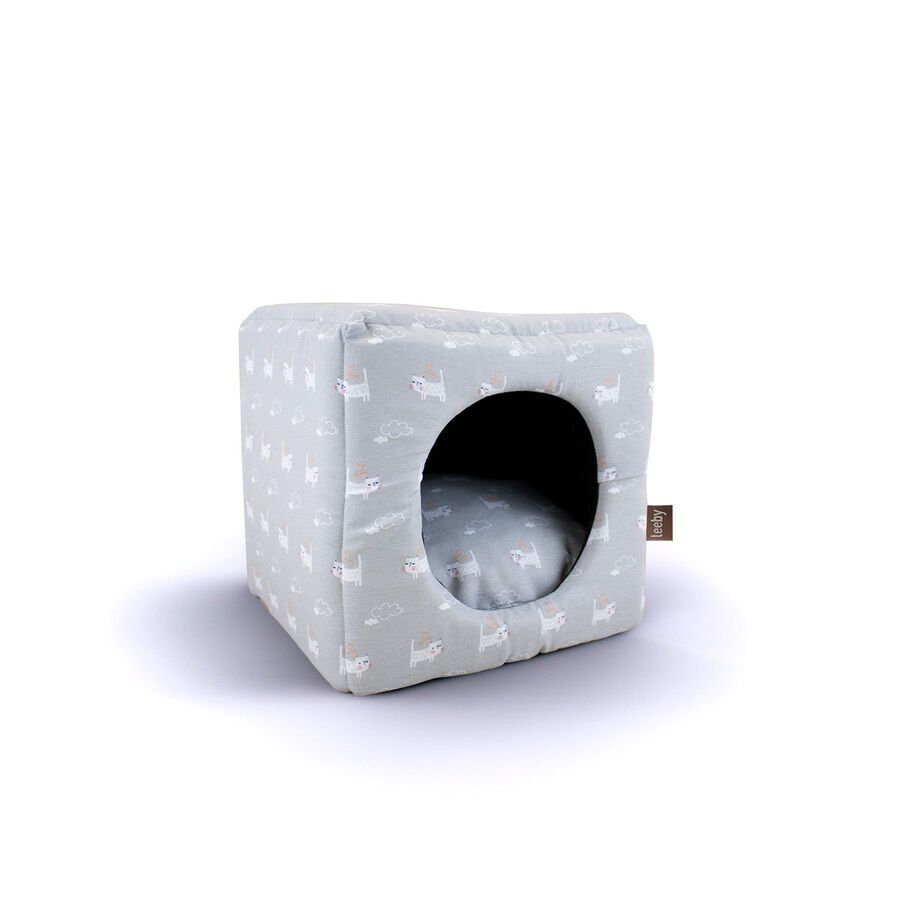 Leeby Cama Cueva Azul Claro para gatos thumbnail