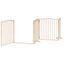 vidaXL Puerta para perros plegable 4 paneles madera de álamo 320 cm, , large indicador imagen numero 4
