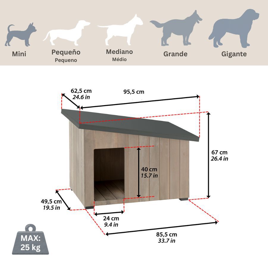 TK-Pet Lake Caseta de Madera para perros, , large Imagen numero 5