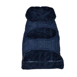 Loyal abrigo azul talla grande para perro