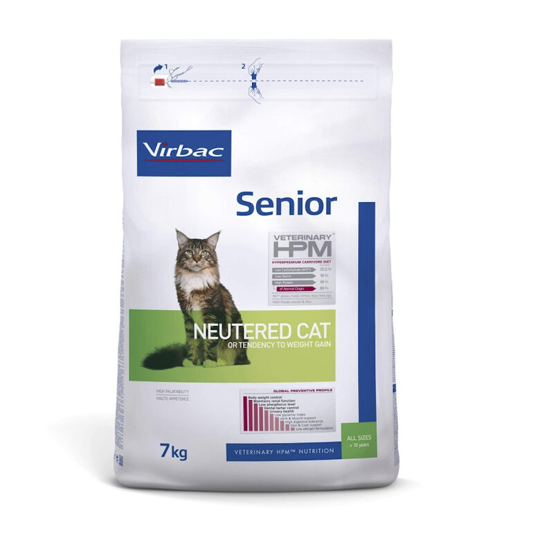 Virbac Senior Neutered Hpm Pienso para gatos, , large image number null
