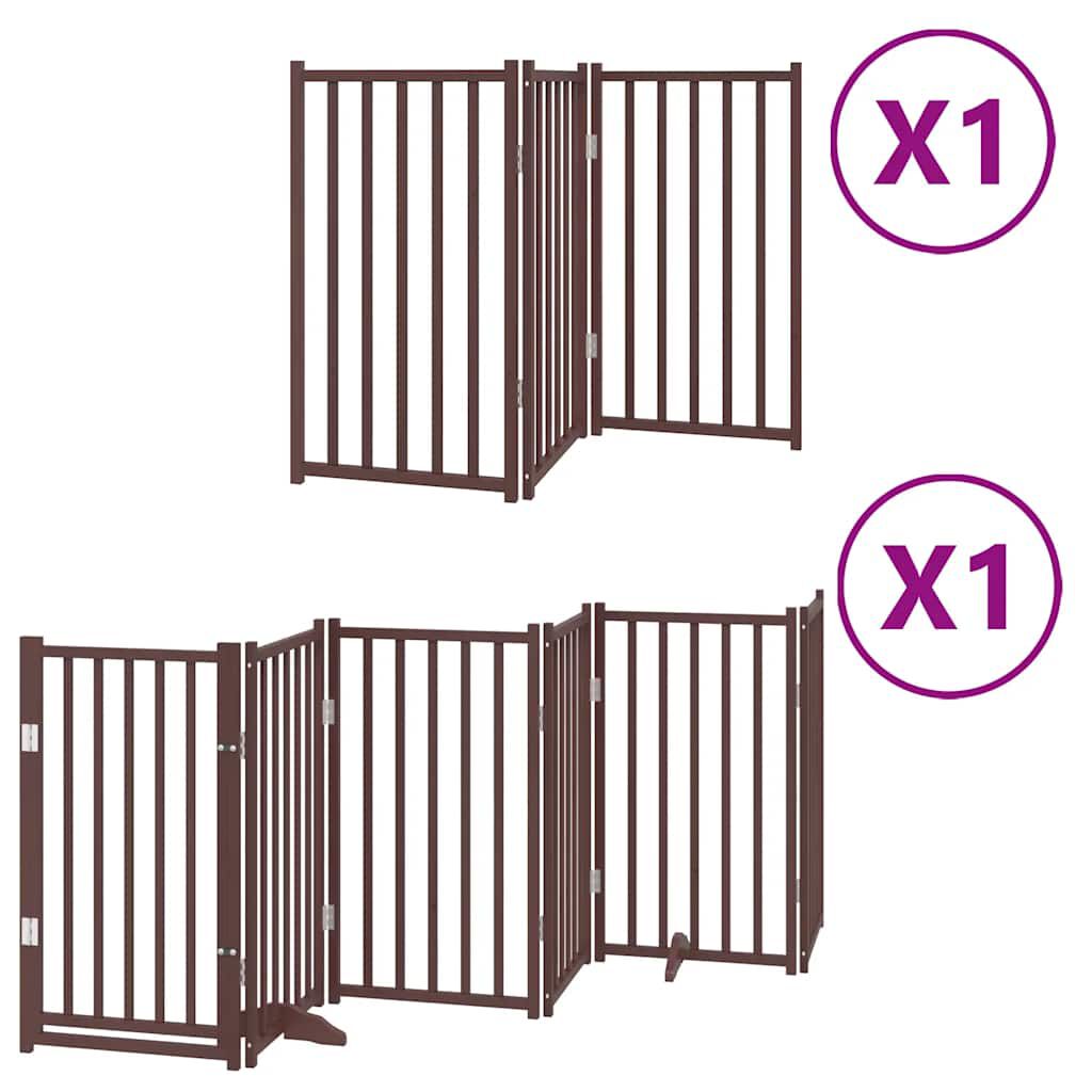 vidaXL Puerta para Perros Plegable Paneles Puerta de Seguridad Madera de &Aacute;lamo, , large Imagen numero 6