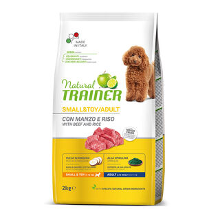 Natural Trainer Adult Mini ternera, arroz y ginseng Natural Trainer Adult Mini Ternera pienso para perros