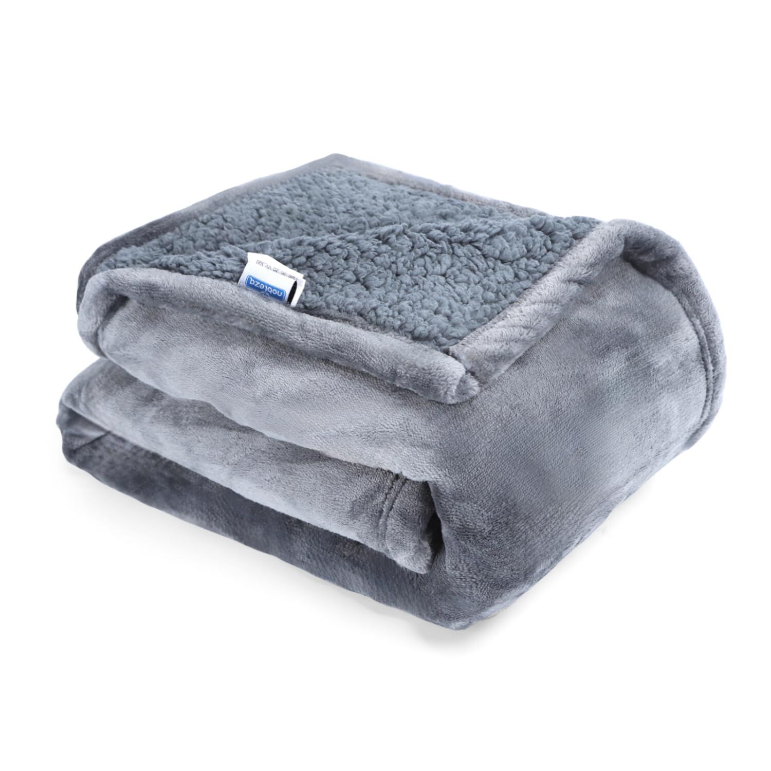 Nobleza Manta Impermeable Perro, XXXL 229 x 203cm Suave y Esponjosa Manta Mascota, Manta Lavable de Felpa a Prueba de Fugas para Sofá Y Cama, Reversible, Gris