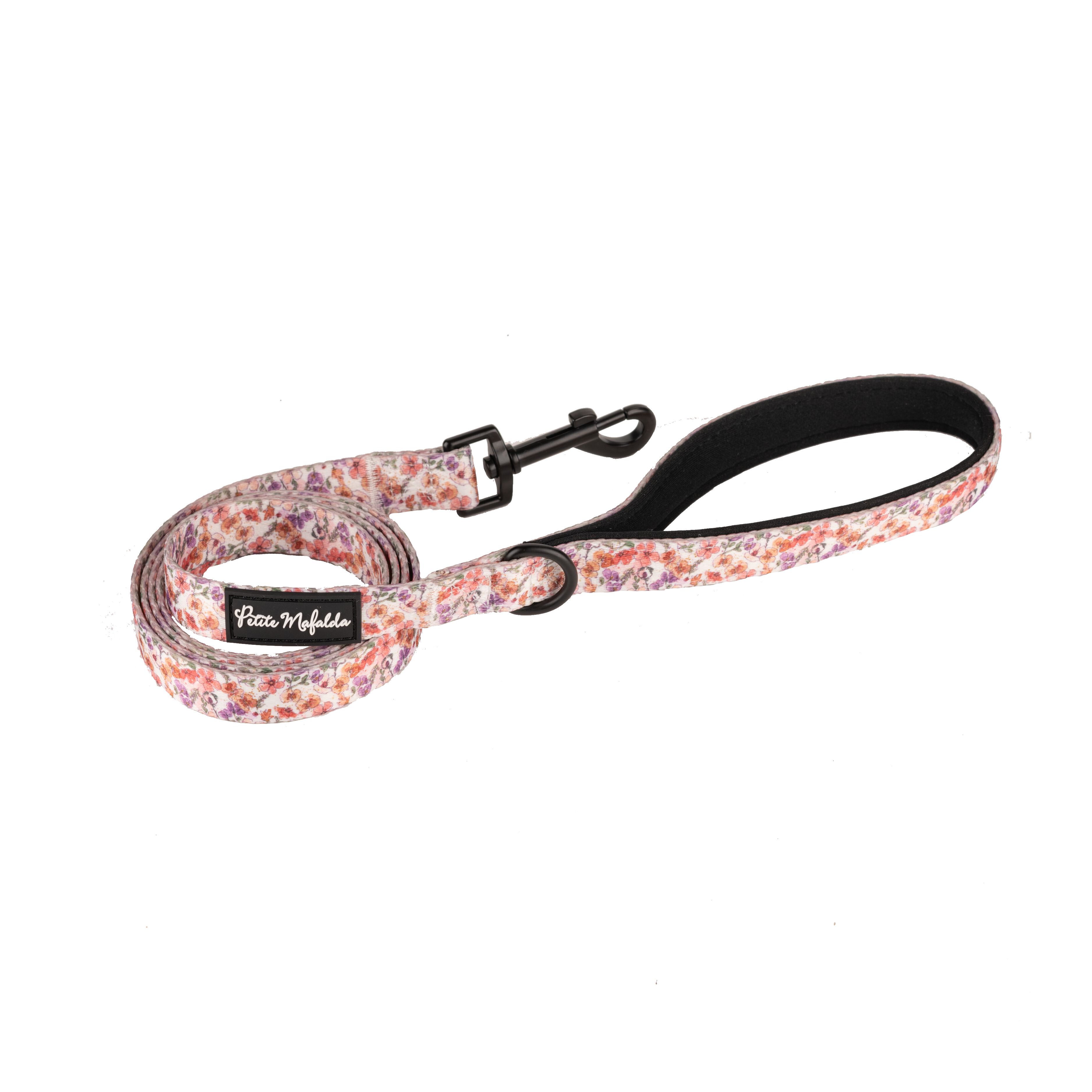 Petite Mafalda  Correa Estampado Flores rosas para perros, , large Imagen numero 1