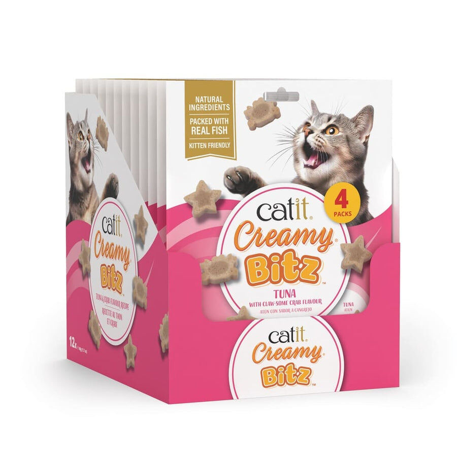 Snacks Catit Creamy Bitz At&uacute;n con Cangrejo, 4 x 12 g, , large Imagen numero 2