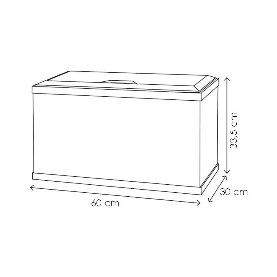 Ciano Aqua Led 60 Blanco acuario con luz led, filtro y calentador, , large Imagen numero 3