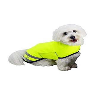 HyVIZ abrigo impermeable reflectante amarillo para perros