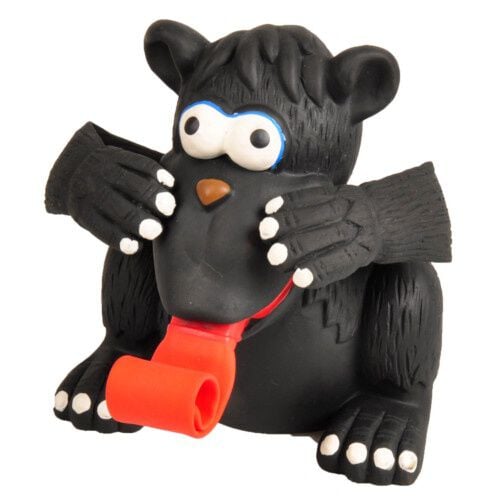 Flamingo gorila de l&aacute;tex con lengua para perros Imagen numero 1