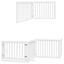 vidaXL Puerta de perros plegable 12 paneles madera álamo blanca 600 cm, , large indicador imagen numero 19