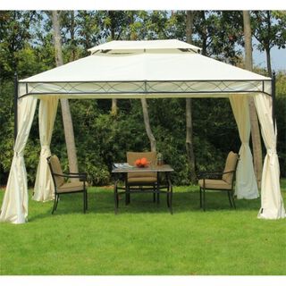 Pérgola para jardín Outsunny color Blanco