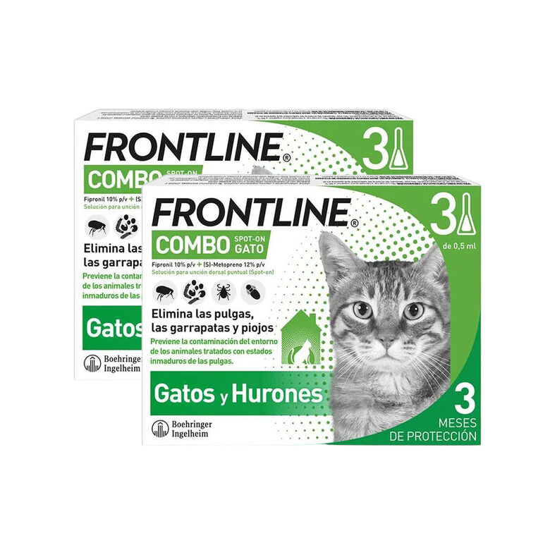 Frontline Combo Pipetas Antiparasitarias para gatos y hurones thumbnail