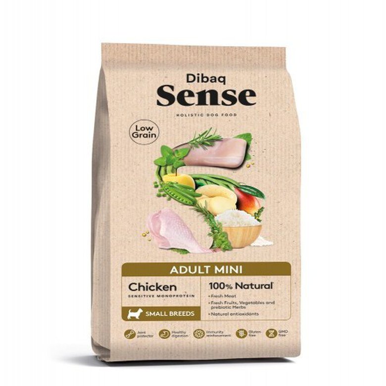 Pienso Dibaq Sense Low Grain Light y Senior Mini sabor Pollo, , large image number null