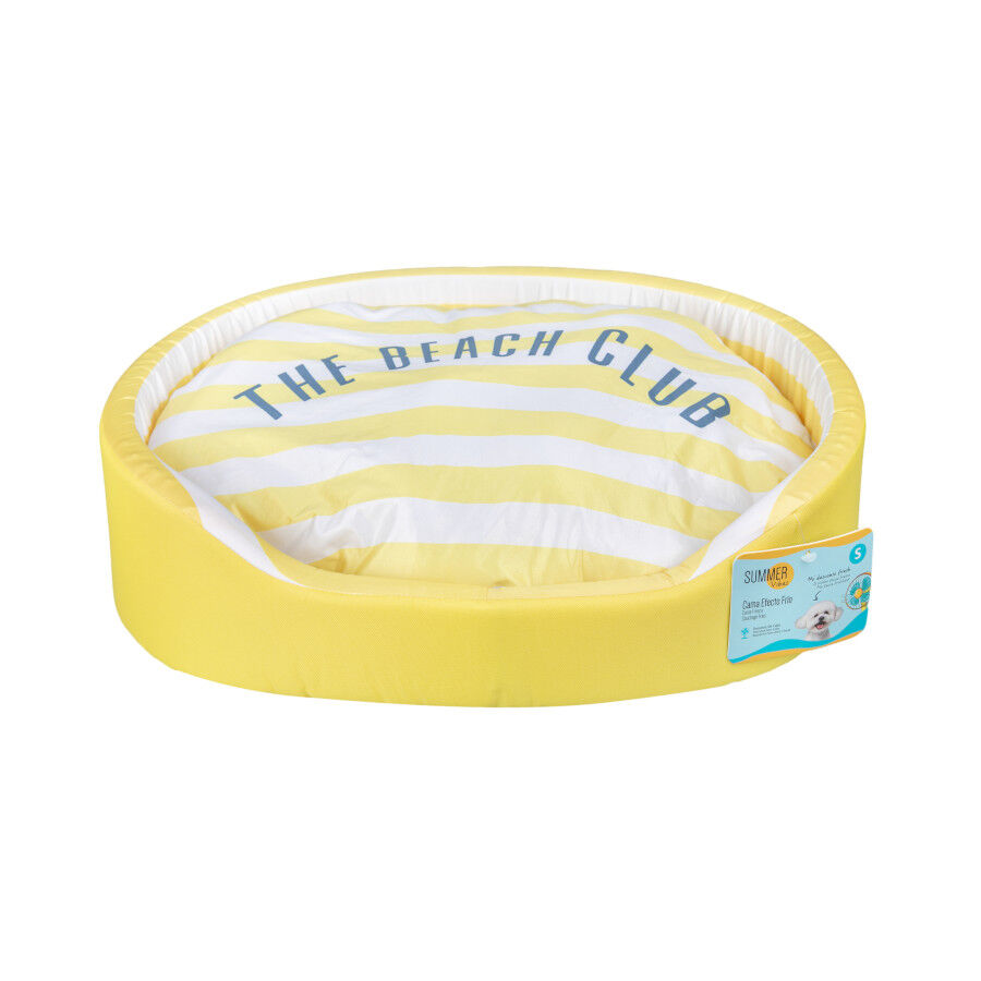 Summer Vibes Cama Refrescante Rayas Amarillo para perros, , large Imagen numero 5