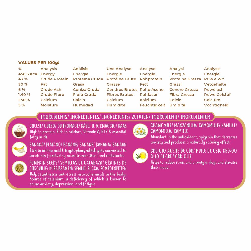 Golosinas funcionales para perros: calma y relajaci&oacute;n (75 g/2,65 oz), , large Imagen numero 3