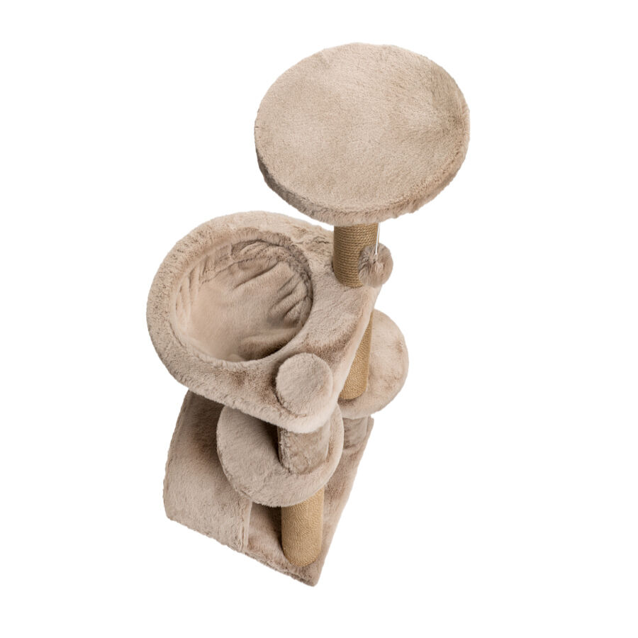 Catshion Amber &Aacute;rbol Rascador con Cueva Beige para gatos, , large Imagen numero 3