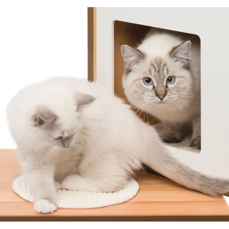 Rascador Vesper Doble para gatos color Roble thumbnail