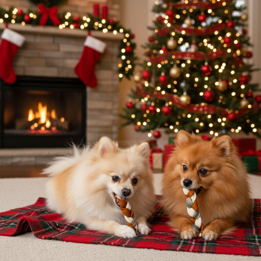 2 barritas Wonder Christmas Snacks de Piel de Pescado para perros, , large Imagen numero 2