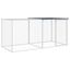 vidaXL Gallinero con techo acero galvanizado antracita 203x98x90 cm, , large indicador imagen numero 1