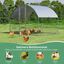 COSTWAY Gallinero de Metal Grande, Gallinero con Cerradura, Corral para Gallinas con Cubierta de Tela Oxford y Malla de Alambre, Jaula de Pollo para Exterior, Granja 190 x 280 x 195 cm, , large indicador imagen numero 3