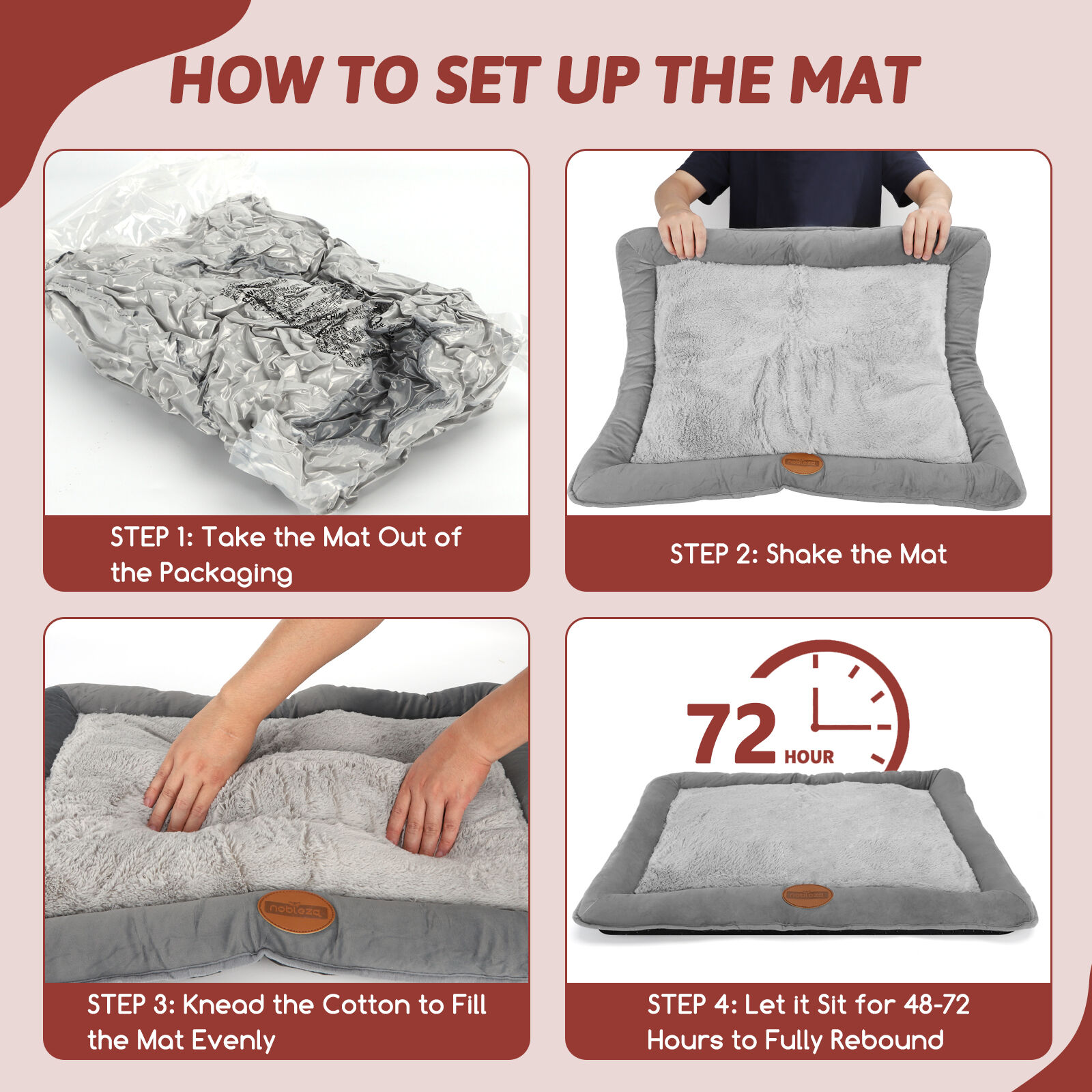 Nobleza Colchoneta Lavable para Perro Grande thumbnail