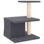 vidaXL Rascador para gatos con postes de sisal gris oscuro 48 cm, , large indicador imagen numero 4