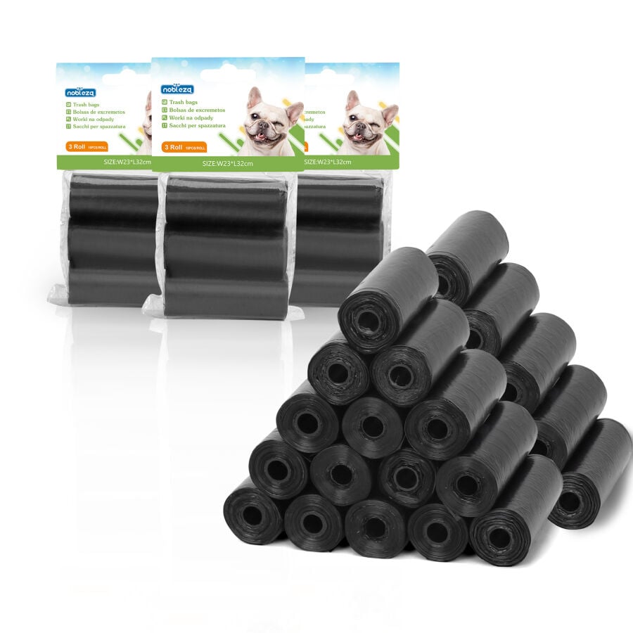Nobleza Bolsas heces color negro para Perros