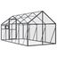 vidaXL Pajarera de aluminio gris antracita 179x100x185 m, , large indicador imagen numero 4