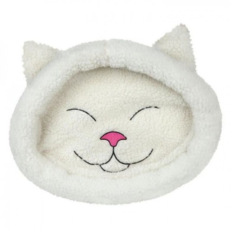 Cama blanda Mijou para gatos color Crema