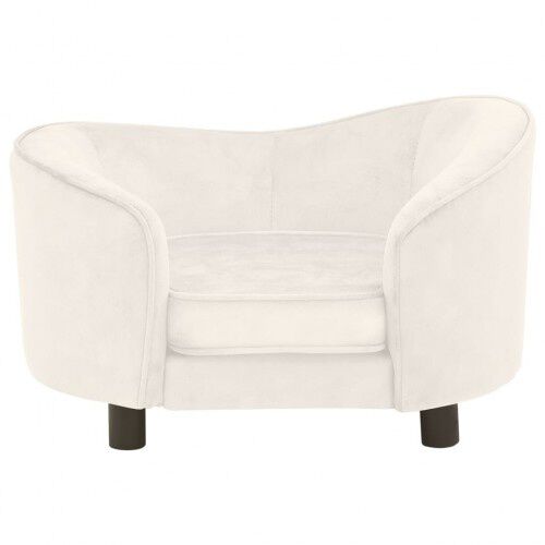 Vidaxl sof&aacute; del felpa crema para perros, , large Imagen numero 3