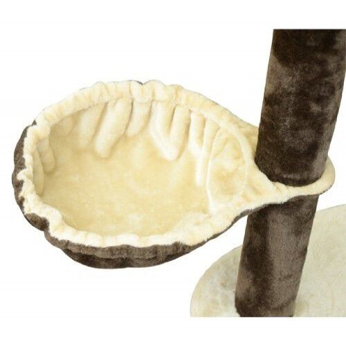 Pawhut árbol rascador de sisal crema y café para gatos thumbnail