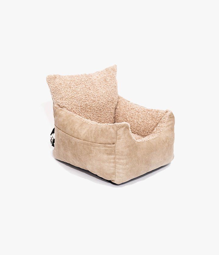 Pet and Co Asiento De Coche Harry Cuero Sint&eacute;tico Beis - Perros, , large Imagen numero 3